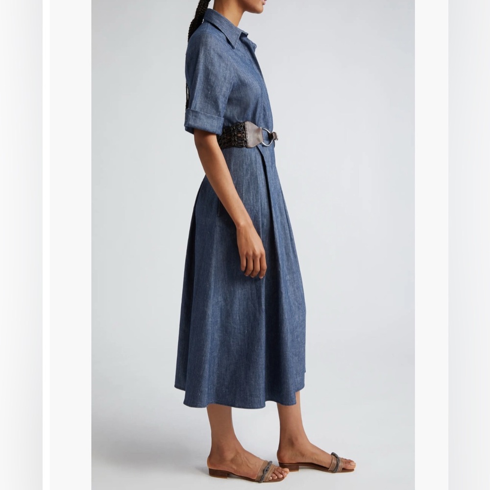 Eleventy Linen Blend Shirtdress - Picture 3 of 10